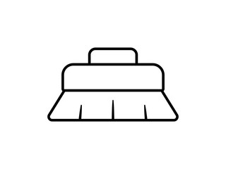 cleaning brush icon logo illustration design template. isolated on white