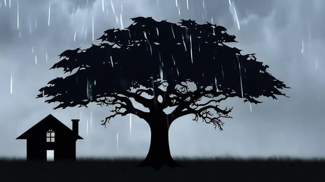 captures raw power nature storm ideal storytelling ather themed visuals darkness rain raining background bad weather black blue branch cloud cold computer graphic digital 