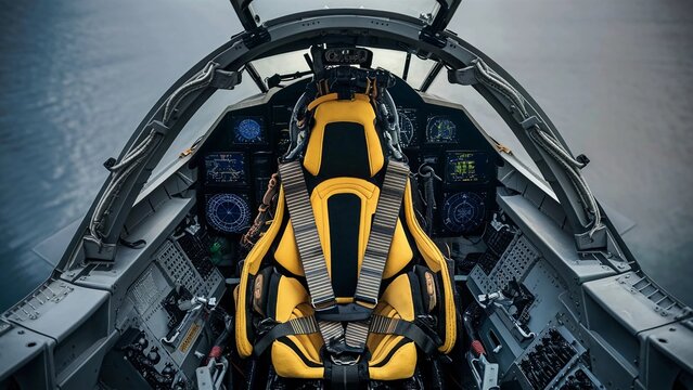 Ejection Seat Aircraft Fighter Pilot Military Aviation Air Force Jet Flight Emergency