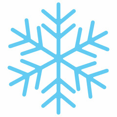 Snowflake winter clip art design on plain white transparent isolated background for card, shirt, hoodie, sweatshirt, apparel, card, tag, mug, icon, poster or badge