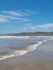 waves on the beach