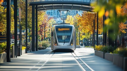Explore the innovative design and implementation of modern tram systems in urban landscapes