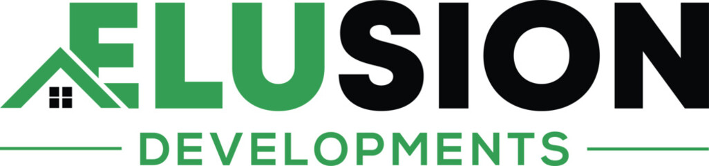 Text-Based Home Logo Design