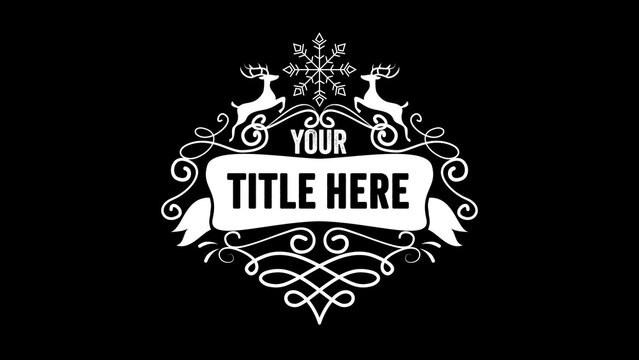 Merry Christmas Festive Title Intro