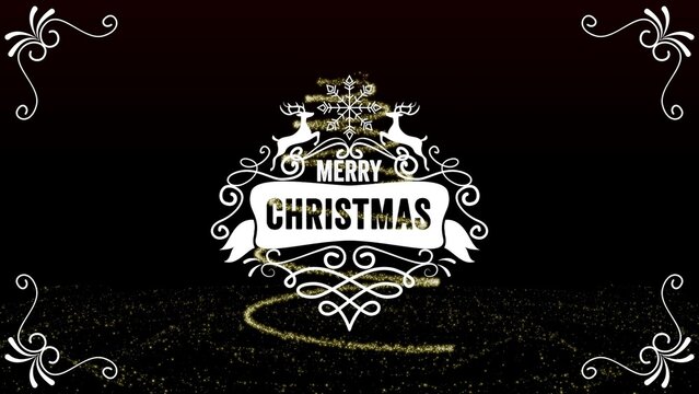 Merry Christmas Holiday Particle Title Intro