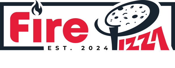 Pizza Icon Logo Concept ।। Restaurant Logo