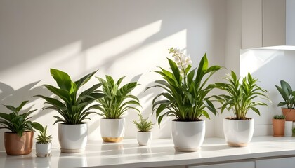 Fototapeta premium Bodegón con plantas de interior