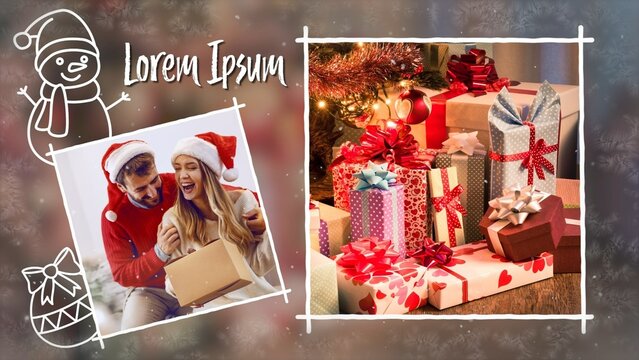 Festive Christmas Family Picture Slideshow