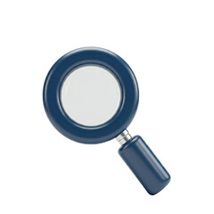 Magnifying glass icon on white background