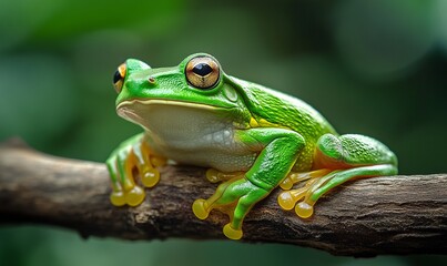 Naklejka premium Australian green tree frog