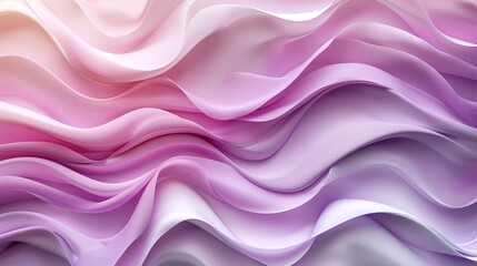 Obraz premium Abstract flowing fabric waves, soft pink and purple tones, high-resolution texture, modern artistic background, calming color palette, luxurious and elegant design