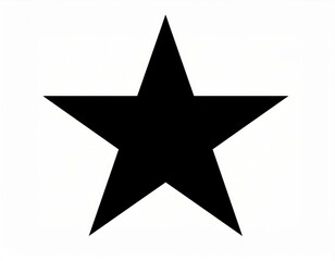 Obraz premium icon black star contrast image isolated on white backgroun
