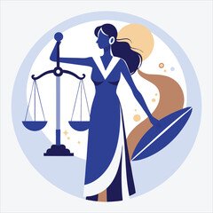 Justice for All cream, Vector White background illustration, Generative Ai