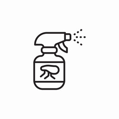 bug spray icon sign vector