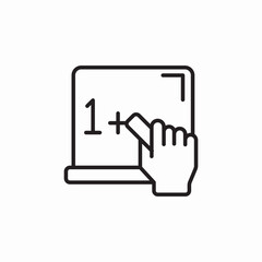 math board icon sign vector