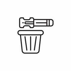 pencil sharpener icon sign vector