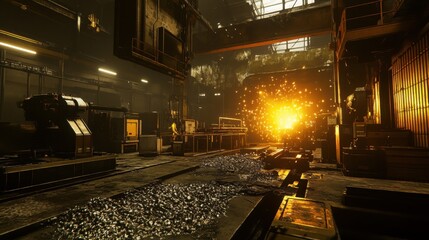 AI in metal foundries, overseeing smelting and casting processes for accuracy