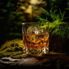 Whiskey. Strong alcoholic drink. Alcohol.