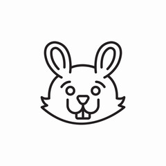 rabbit bunny icon sign vector