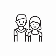 couple love icon sign vector