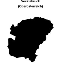 Vocklabruck blank outline map