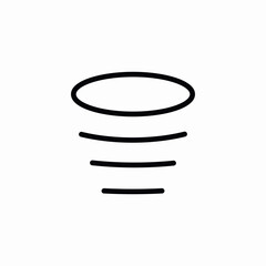 hurricane tornado icon sign vector