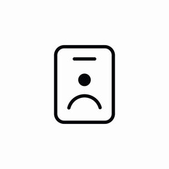 id badge employee icon sign vector