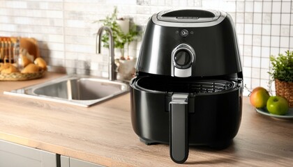 Air fryer on a kitchen counter