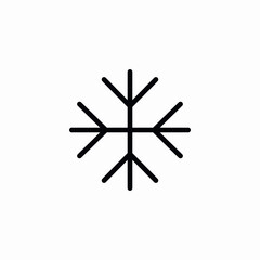 snowflake winter cold icon sign vector