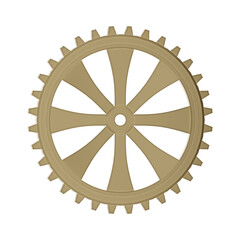  Cog wheel isolated