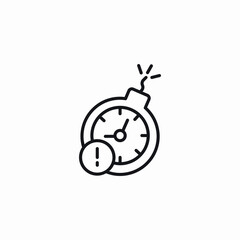 time bomb icon sign vector