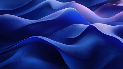 Obraz premium Abstract 3D Blue Wavy Background