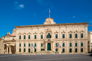 Valletta (il-Belt Valletta) The Auberge de Castille (Il-Berġa ta' Kastilja) Xlokk South Eastern Region of Malta