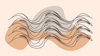 Fototapeta premium abstract background with waves, abstract colorful background, background with vibrant colors 