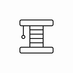 cat nail scratching icon sign vector