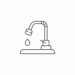 kitchen water tap icon sign vector