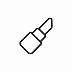 makeup lipstick lips icon sign vector