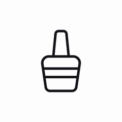 nail polish jar icon sign vector