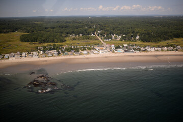 Aerial view of New Hampshire seacoast