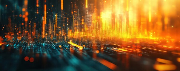 Analysis of industry shifts and key performance indicators for sustainable growth in 2025 copy space, economic theme, dynamic, Overlay, bar chart backdrop