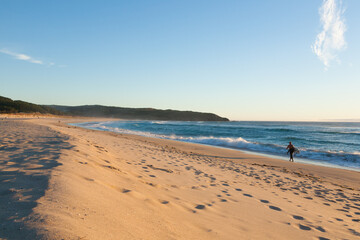 Galician beach landscape, Galicia, Spain. Do Rostro beach.