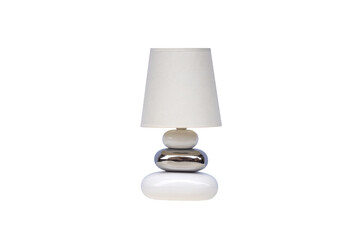 white desk lamp isolated on white background