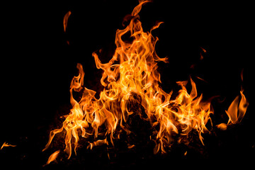 Blaze fire flame texture background. Fire sparks background. Abstract fire flame texture for banner background. Fire flame with copy space for advertising.