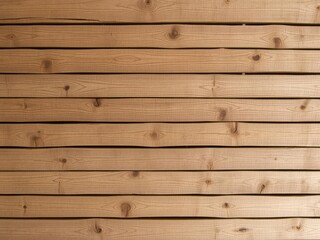 Obraz premium Rustic wooden planks background with weathered finish and natural knots, rugged