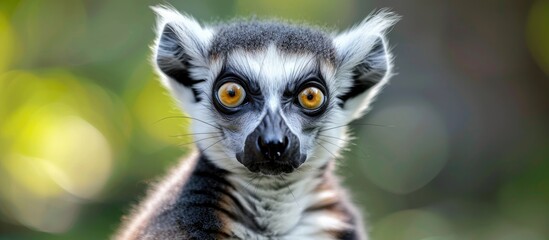 Obraz premium Portrait Of Ring Tailed Lemur Catta Photography Of Nature And Wildlife