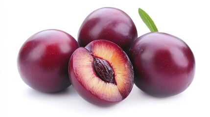 Obraz premium Plums are believed to be among the earliest fruits cultivated by humans with several common varieties originating solely in human habitats such as Prunus domestica