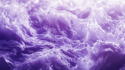 Purple backdrop featuring white lightning effects showcasing abstract liquid visuals reminiscent of a water surface