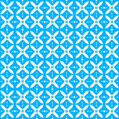 Icy Bloom: Azure Harmony in Geometric Forms