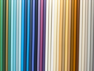 Obraz premium A rainbow of colors is shown in a row