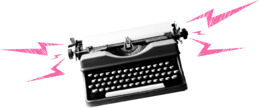 Typewriter Grunge Collage